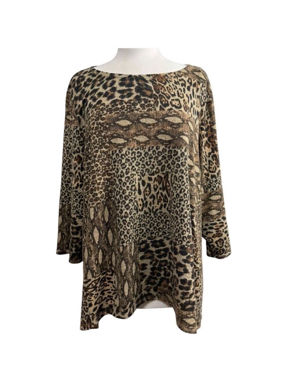 Women's Zac & Rachel Top, 2X, Brown